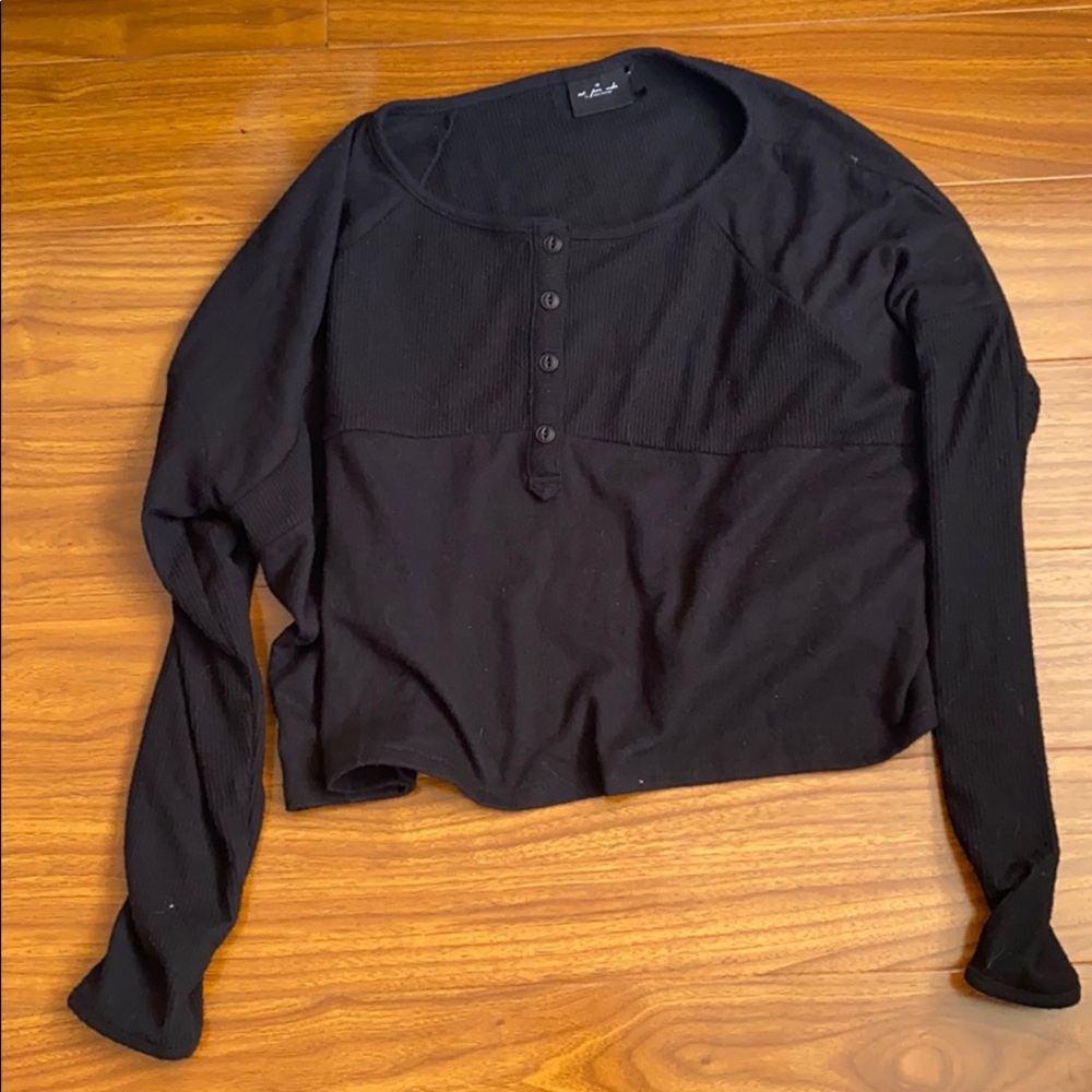 UO Black Soft Thermal Long Sleeve
